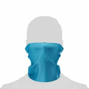 Solid color half gaiter mask over silhouette